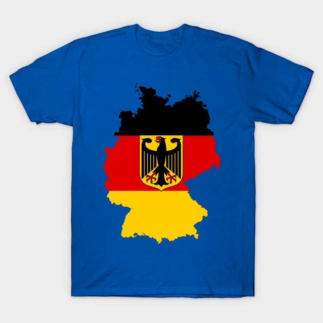 Germany Map T-Shirt by Historia